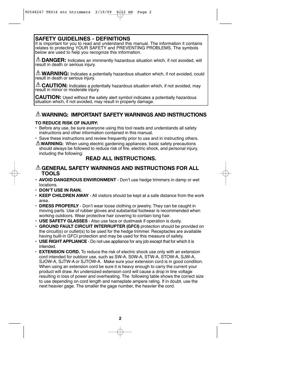 Black & Decker TR017 User Manual | Page 2 / 24