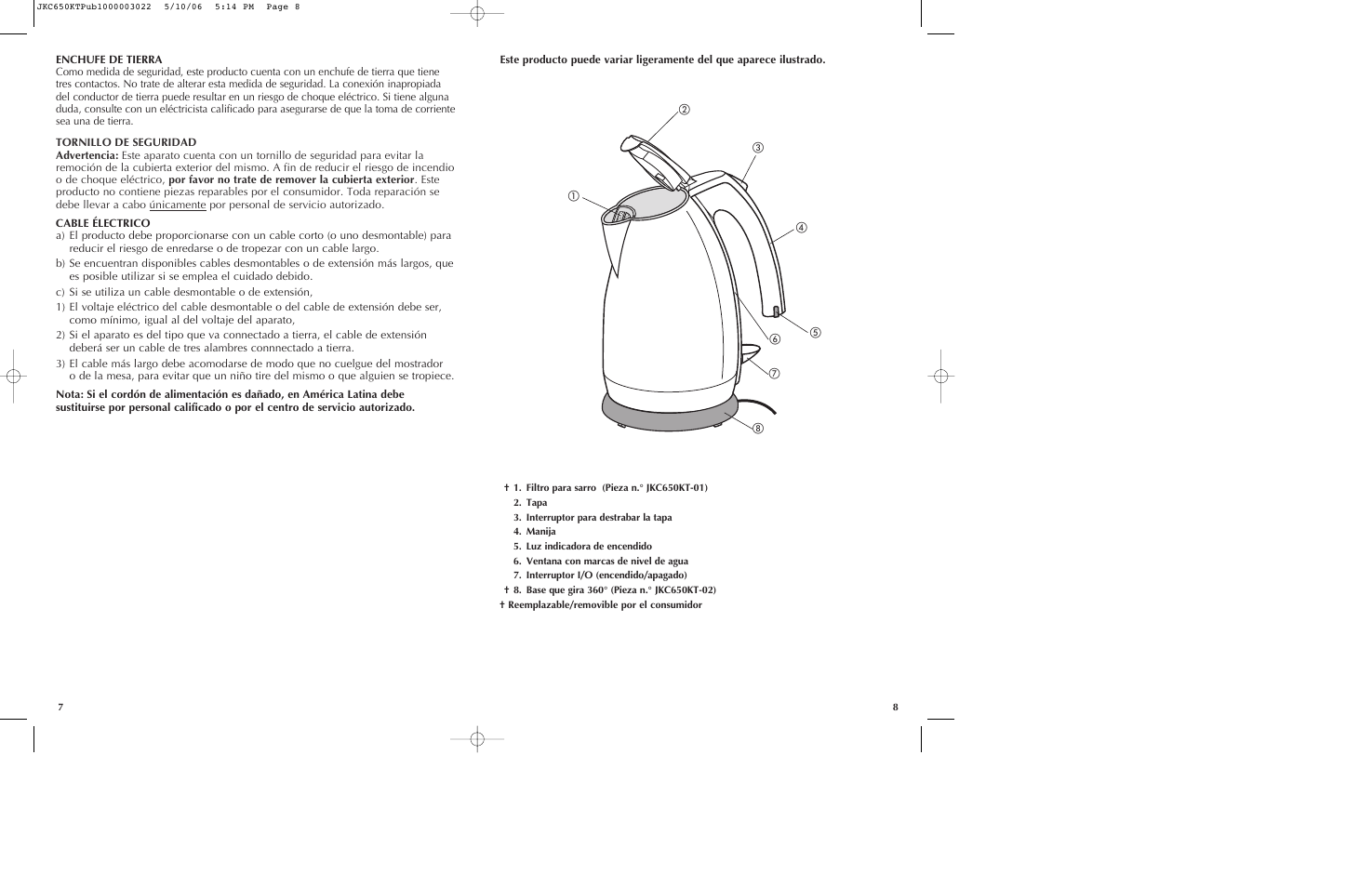 Black & Decker JKC650KT User Manual | Page 5 / 13