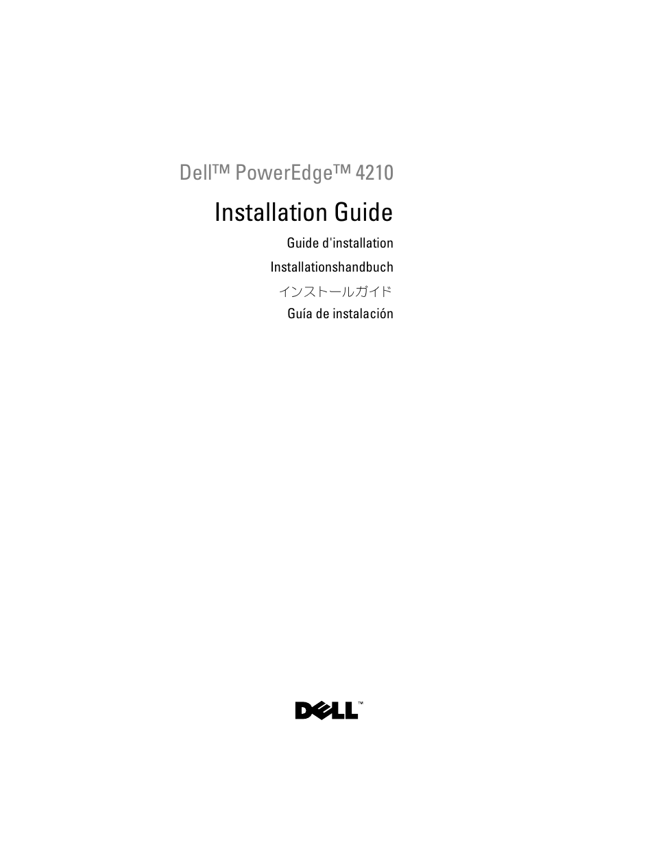 Dell PowerEdge Rack Enclosure 4210 User Manual | 162 pages