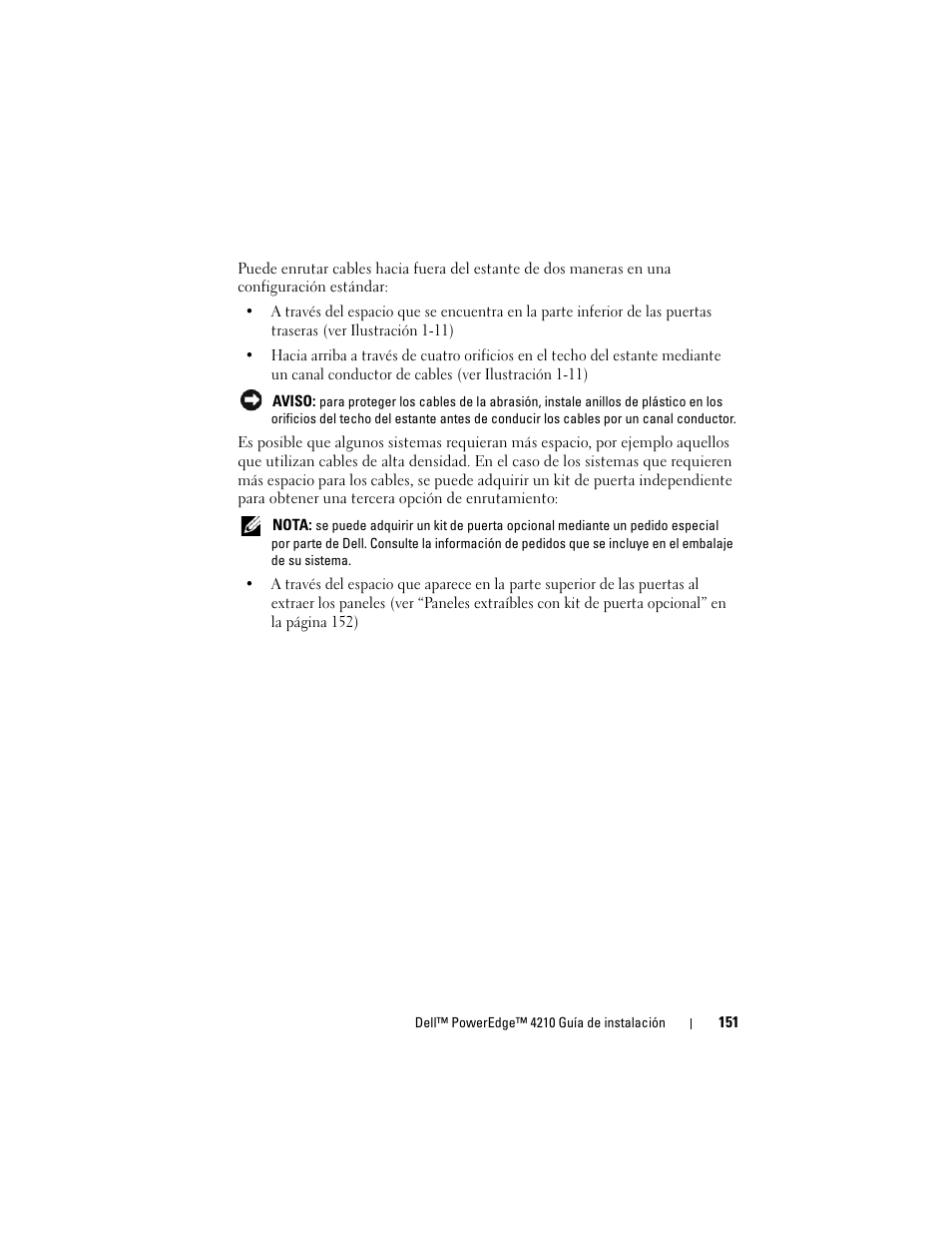 Dell PowerEdge Rack Enclosure 4210 User Manual | Page 153 / 162