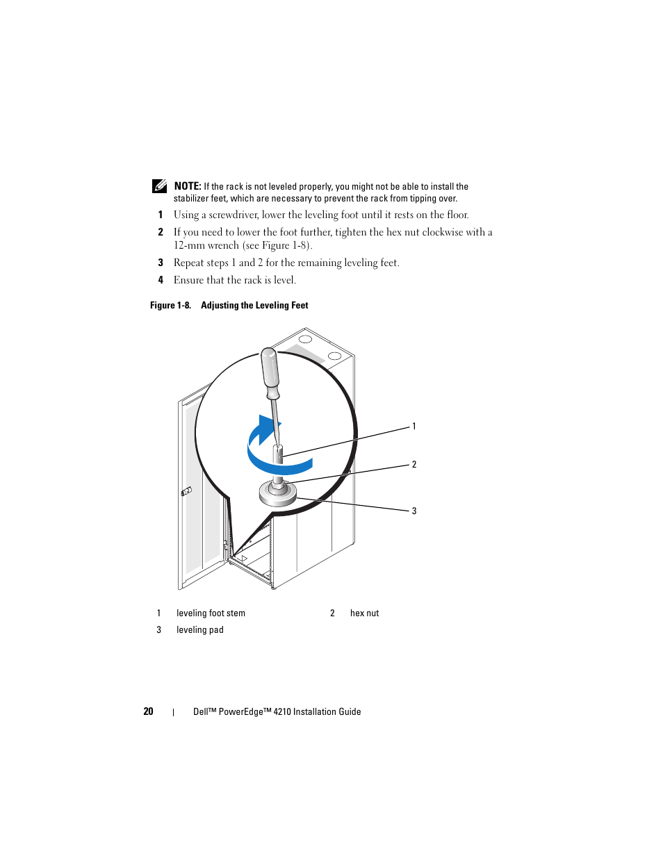 Dell PowerEdge Rack Enclosure 4210 User Manual | Page 22 / 162