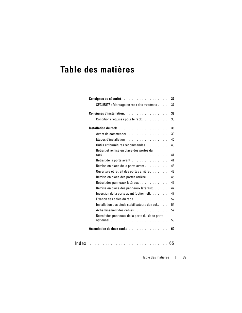 Dell PowerEdge Rack Enclosure 4210 User Manual | Page 37 / 162