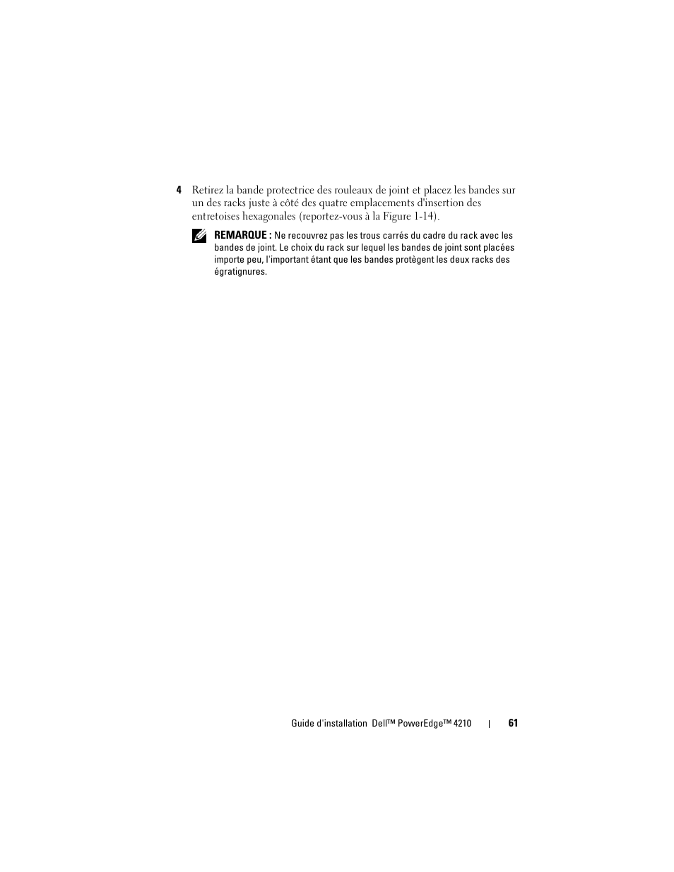 Dell PowerEdge Rack Enclosure 4210 User Manual | Page 63 / 162
