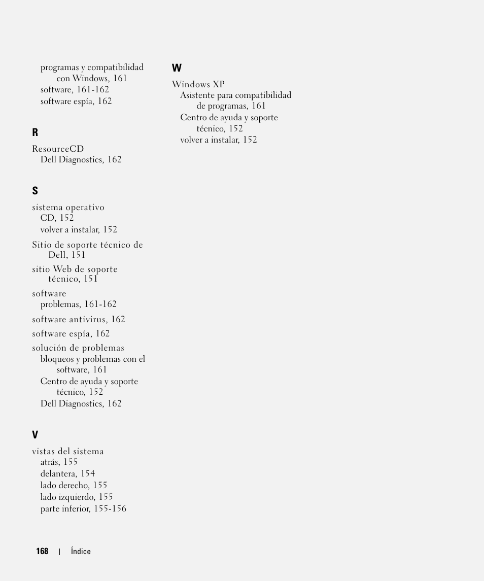 Dell Latitude D520 User Manual | Page 168 / 168