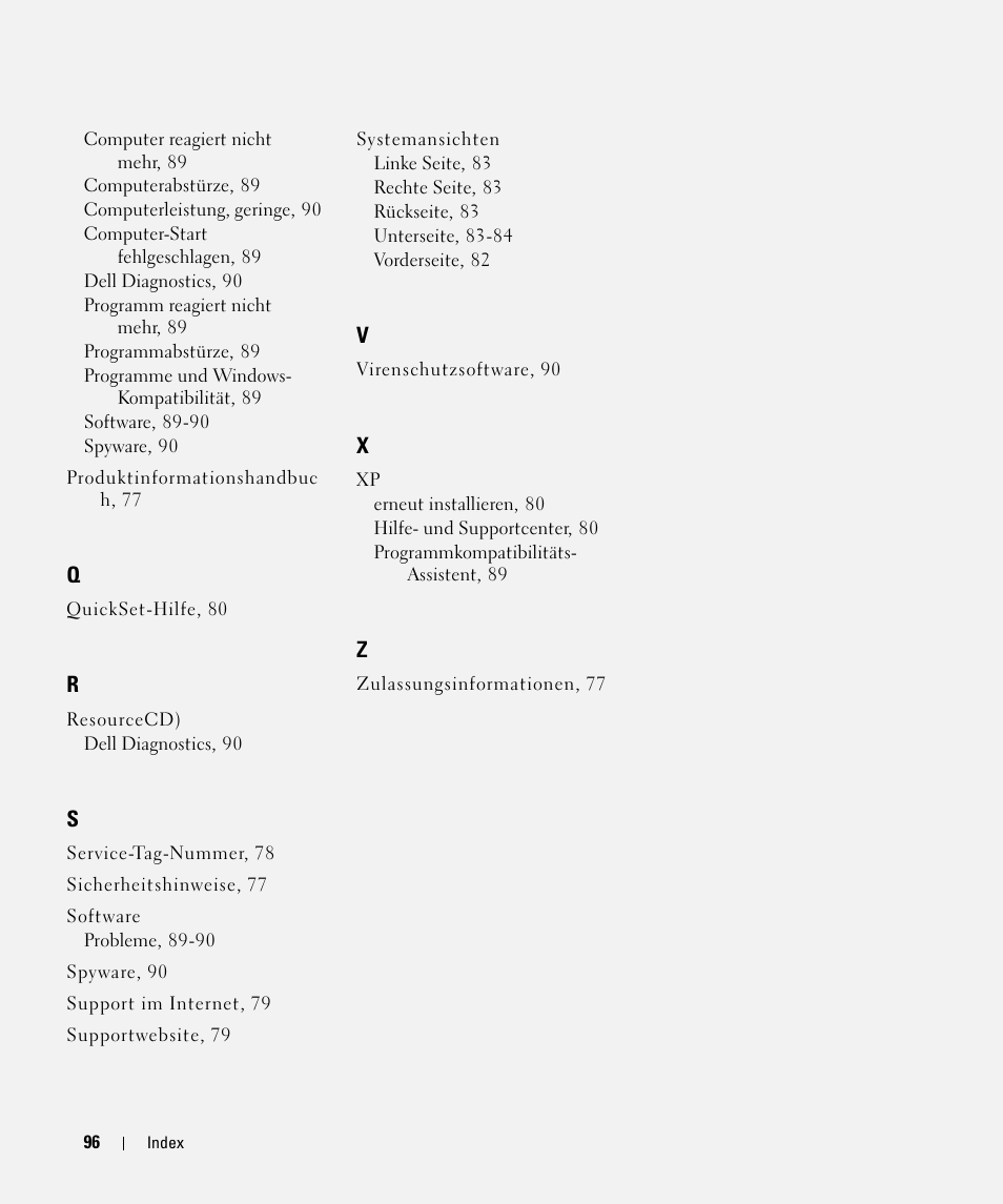Dell Latitude D520 User Manual | Page 96 / 168