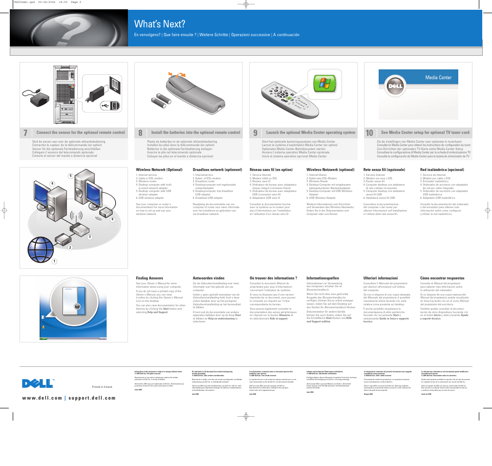 What’s next | Dell Dimension 9200 User Manual | Page 2 / 2