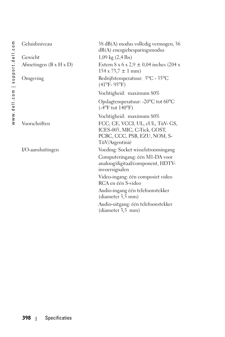 Dell 3400MP Projector User Manual | Page 398 / 570