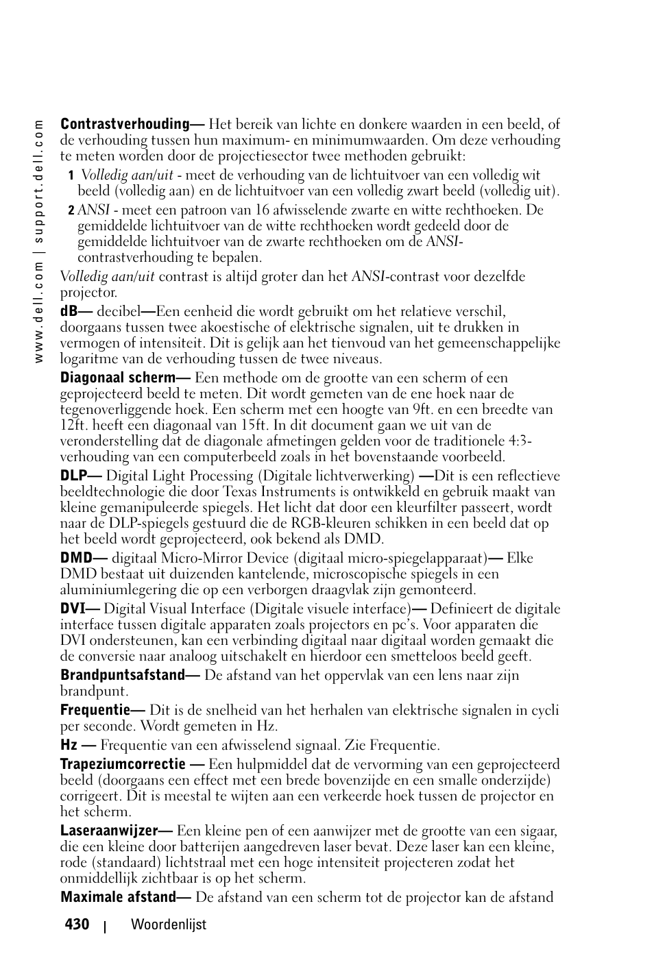 Dell 3400MP Projector User Manual | Page 430 / 570