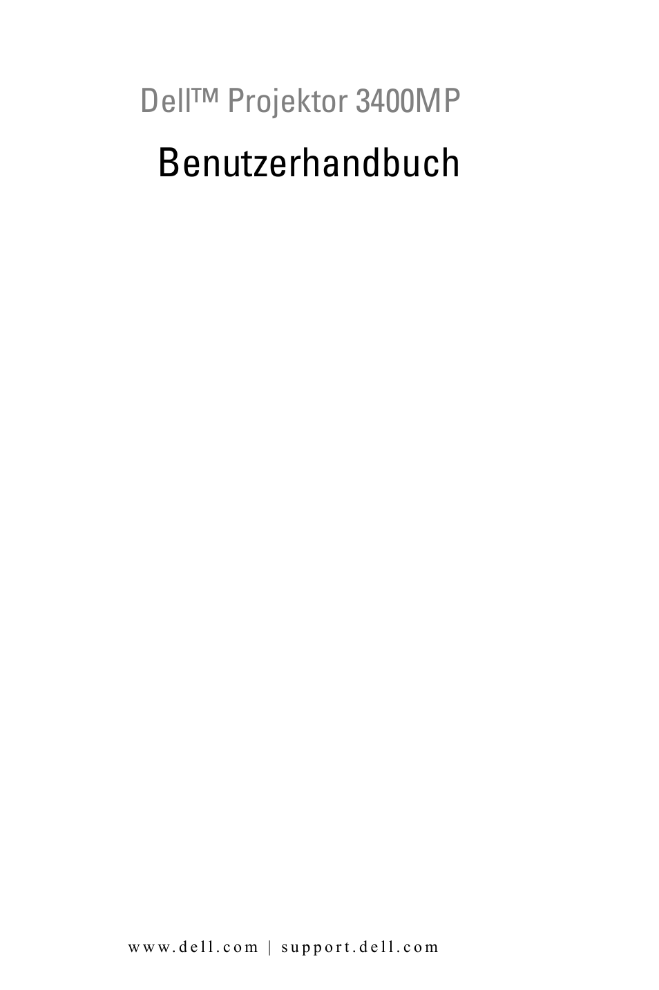 Benutzerhandbuch, Dell™ projektor 3400mp | Dell 3400MP Projector User Manual | Page 69 / 570