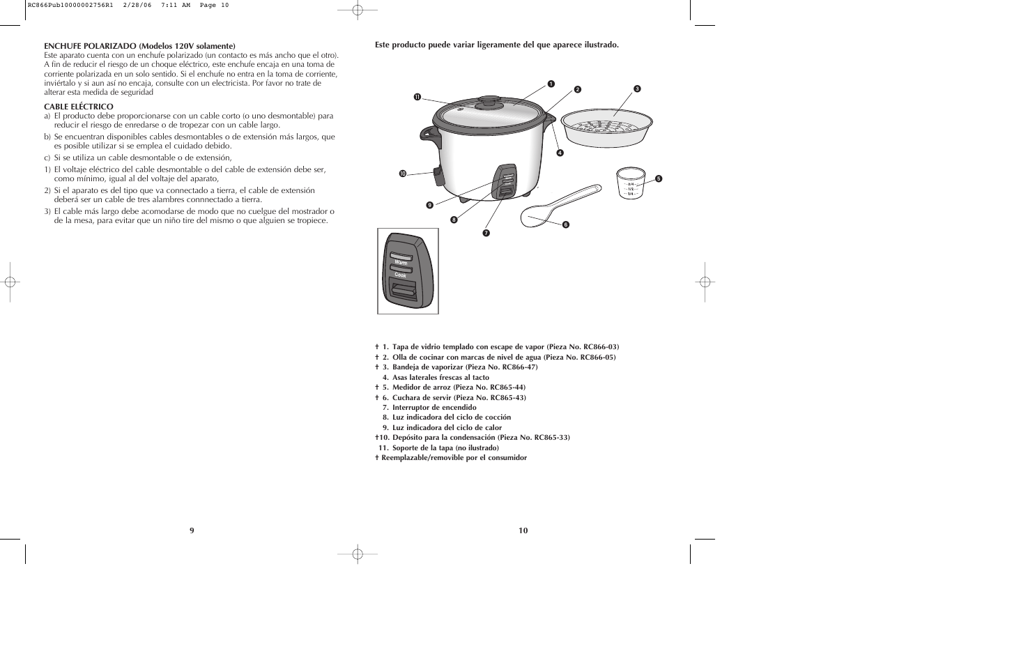 Black & Decker RC866 User Manual | Page 6 / 15