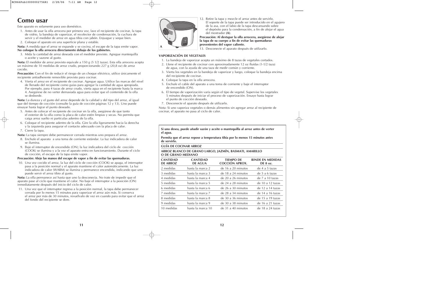 Como usar | Black & Decker RC866 User Manual | Page 7 / 15