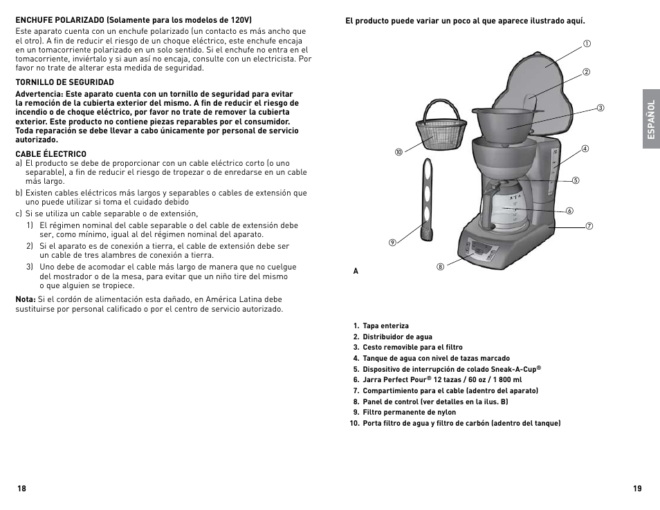 Black & Decker CM1010B User Manual | Page 10 / 19