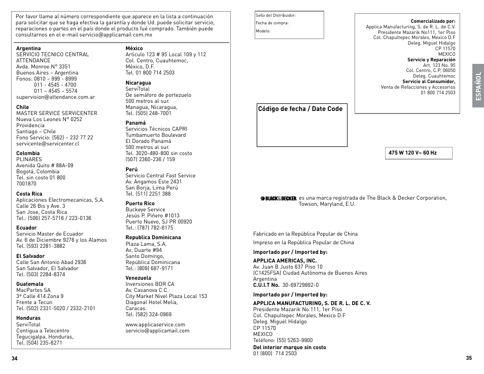 Black & Decker CYCLONE BLC12650HUC User Manual | Page 18 / 19