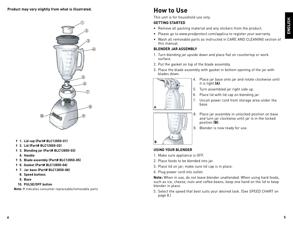 How to use | Black & Decker CYCLONE BLC12650HUC User Manual | Page 3 / 19