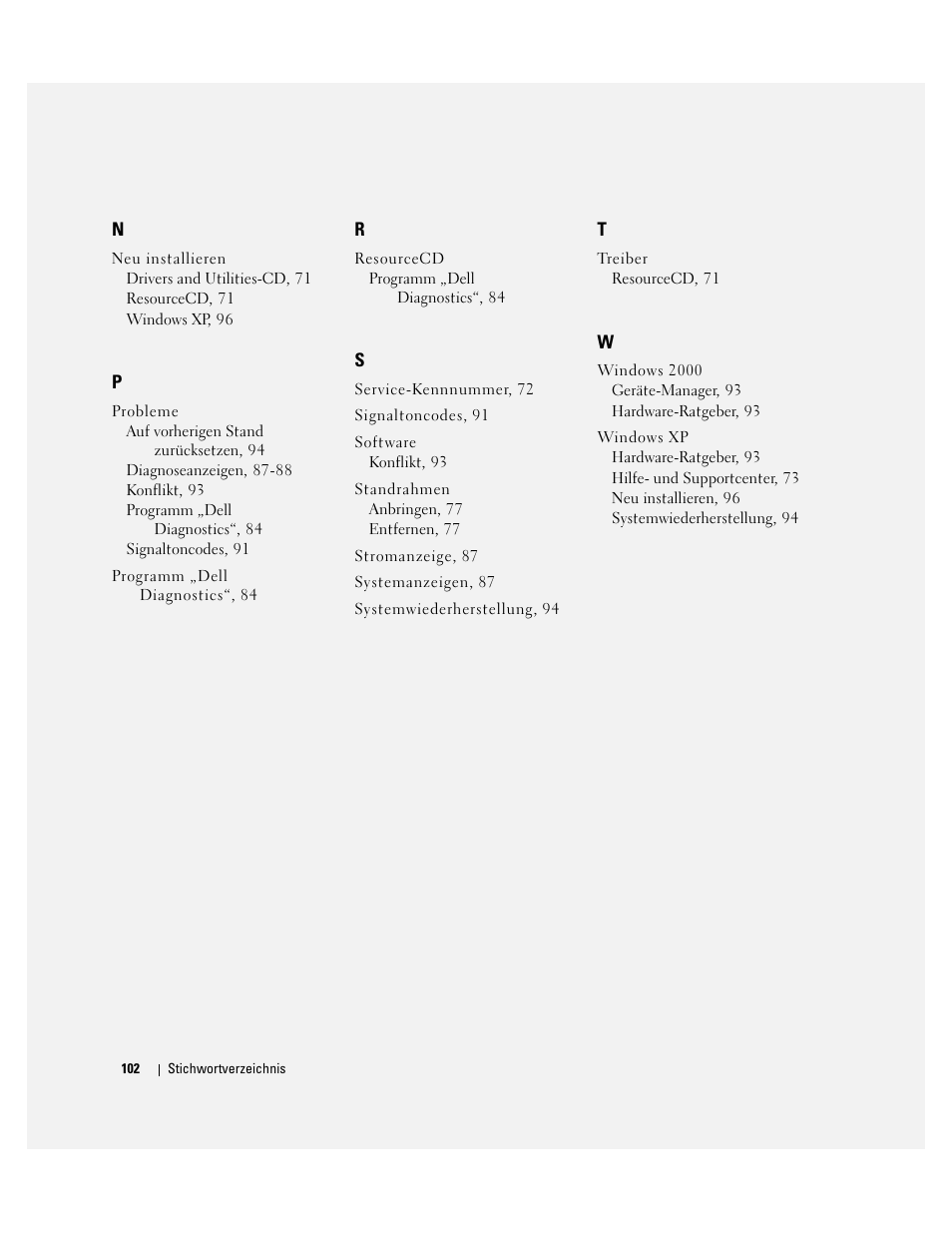 Dell OptiPlex 170L User Manual | Page 102 / 202