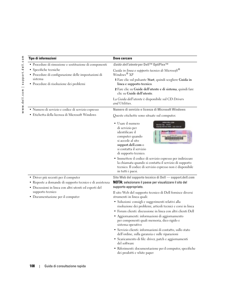 Dell OptiPlex 170L User Manual | Page 108 / 202