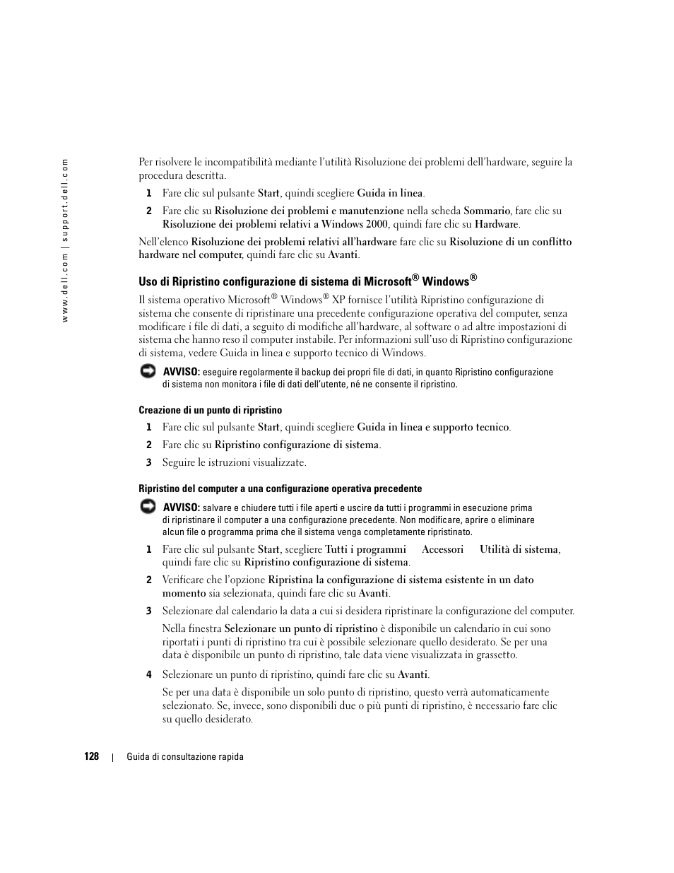 Dell OptiPlex 170L User Manual | Page 128 / 202