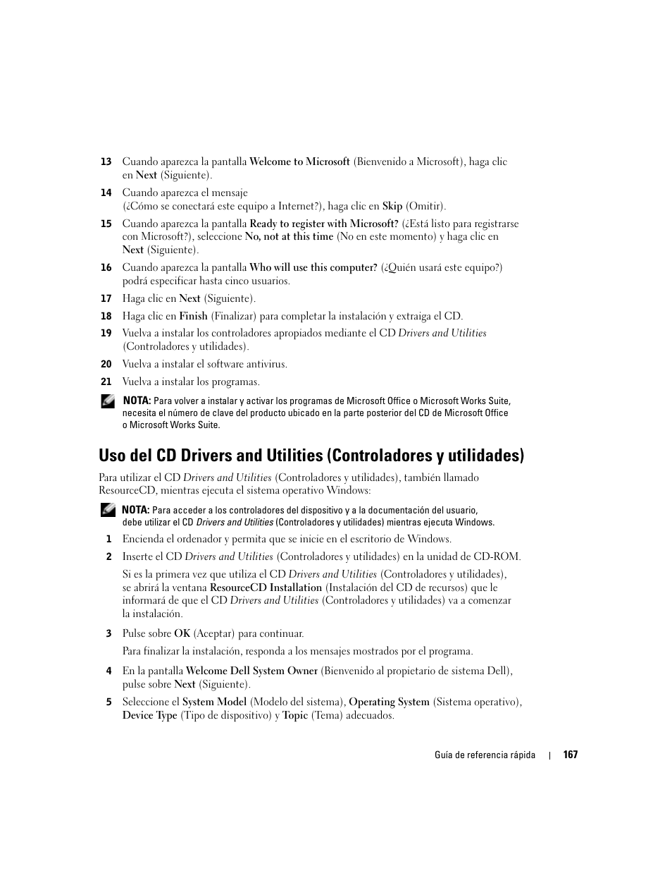 Dell OptiPlex 170L User Manual | Page 167 / 202