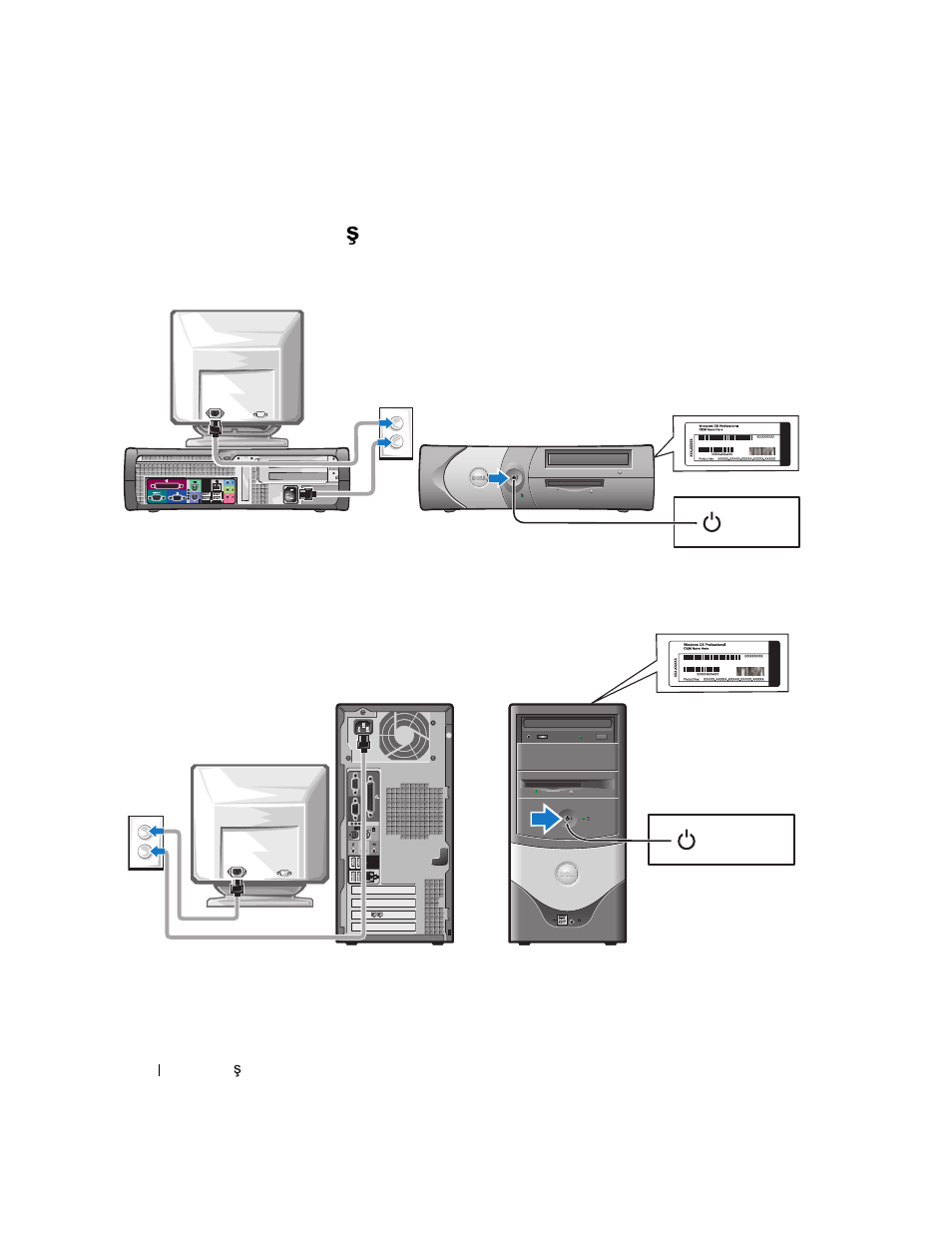 Tamamlanmış kurulum, Küçük masaüstü bilgisayar, Minitower bilgisayar | Tamamlanmı, Kurulum, Tamamlanmı ş kurulum | Dell OptiPlex 170L User Manual | Page 186 / 202