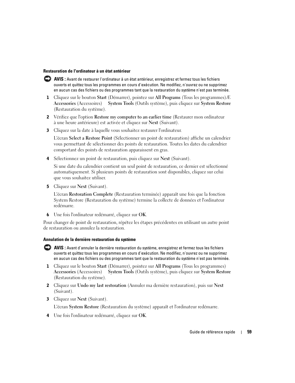 Dell OptiPlex 170L User Manual | Page 59 / 202