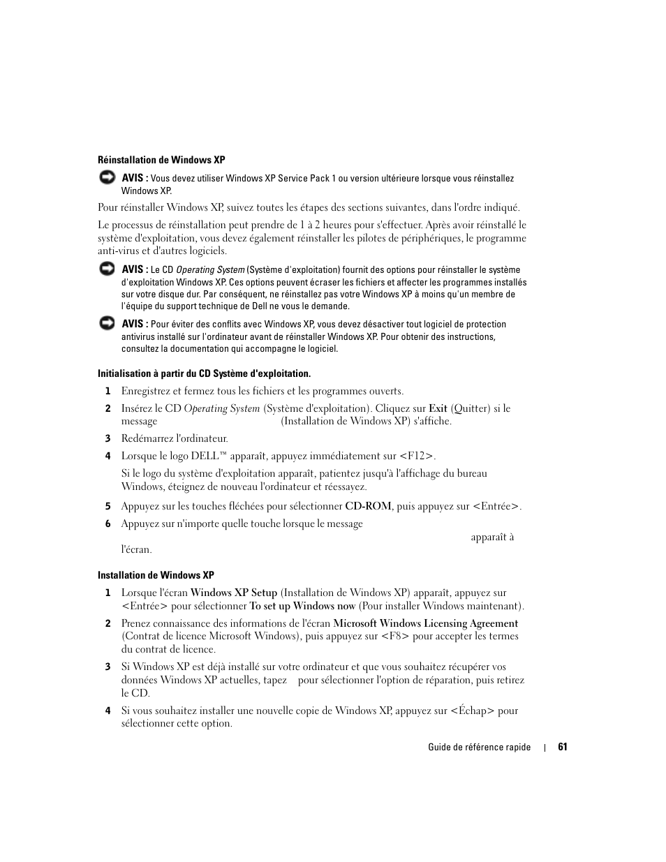 Dell OptiPlex 170L User Manual | Page 61 / 202
