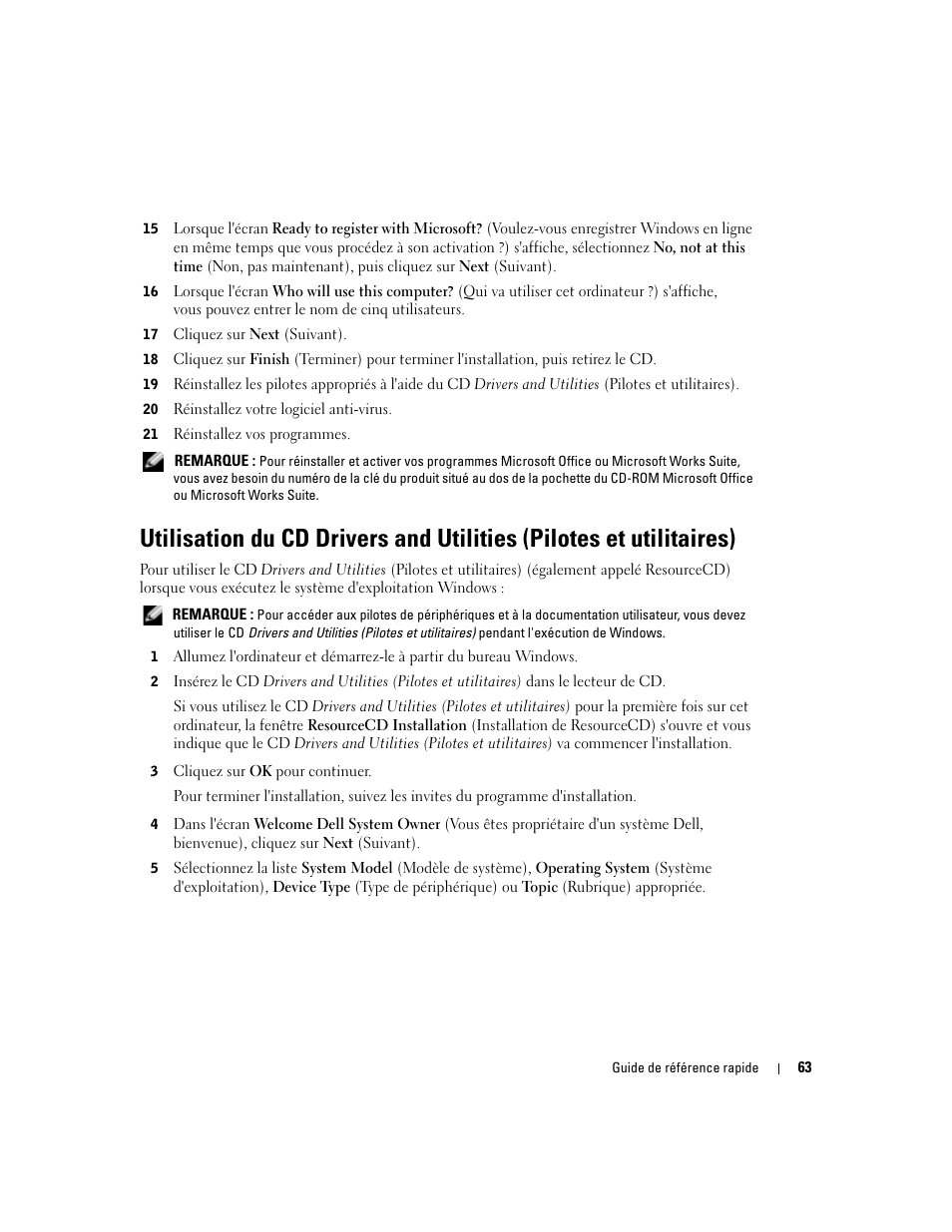 Dell OptiPlex 170L User Manual | Page 63 / 202