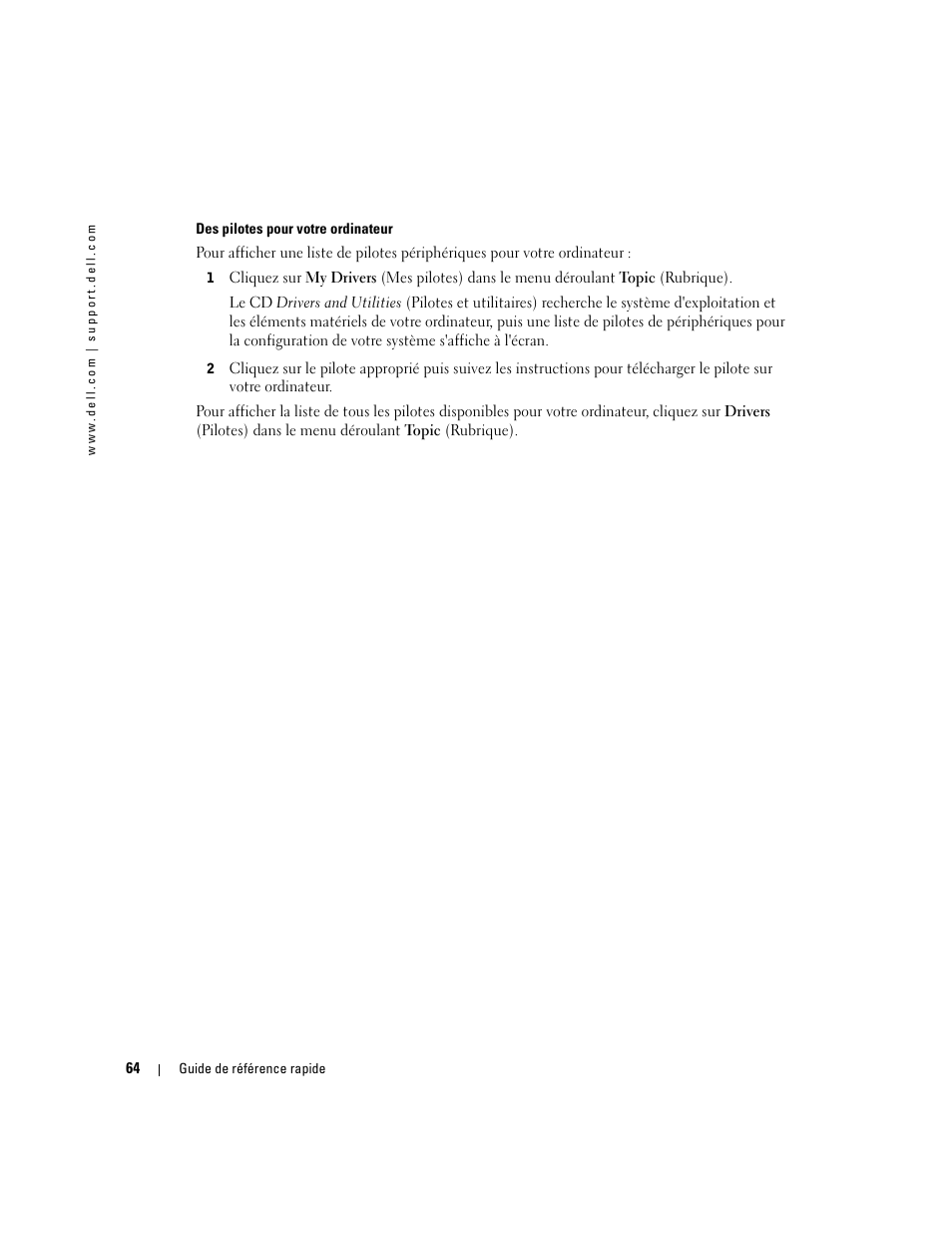 Dell OptiPlex 170L User Manual | Page 64 / 202