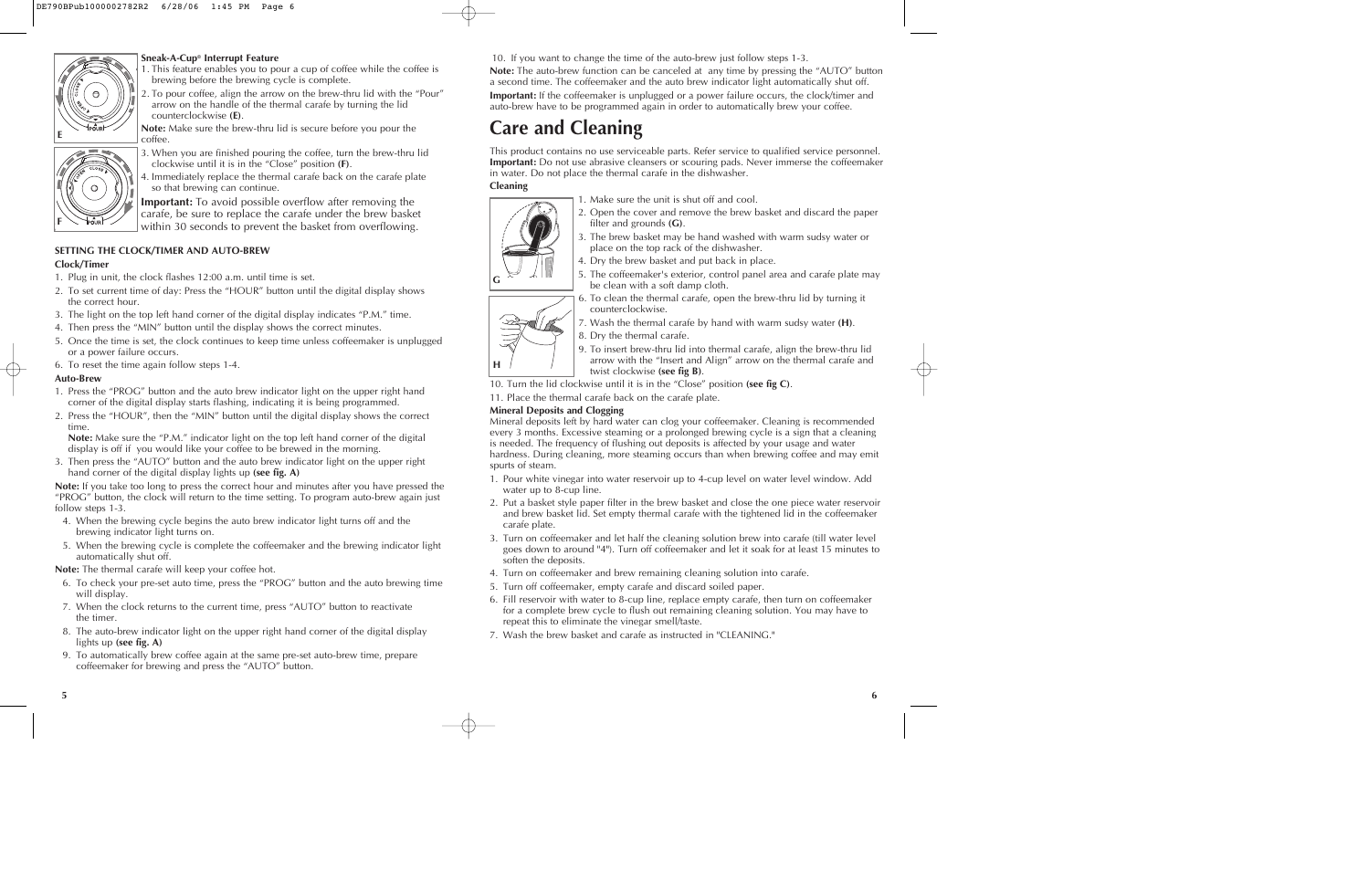 Care and cleaning | Black & Decker ME DE790B User Manual | Page 4 / 15