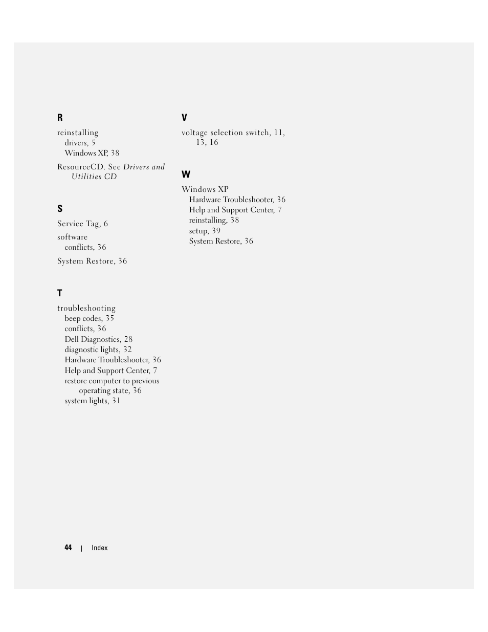 Dell OptiPlex GX520 User Manual | Page 44 / 134