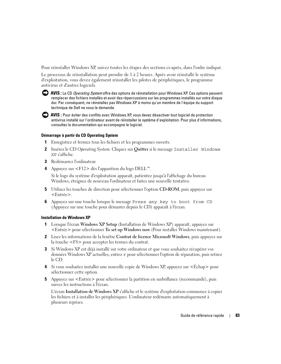 Dell OptiPlex GX520 User Manual | Page 83 / 134