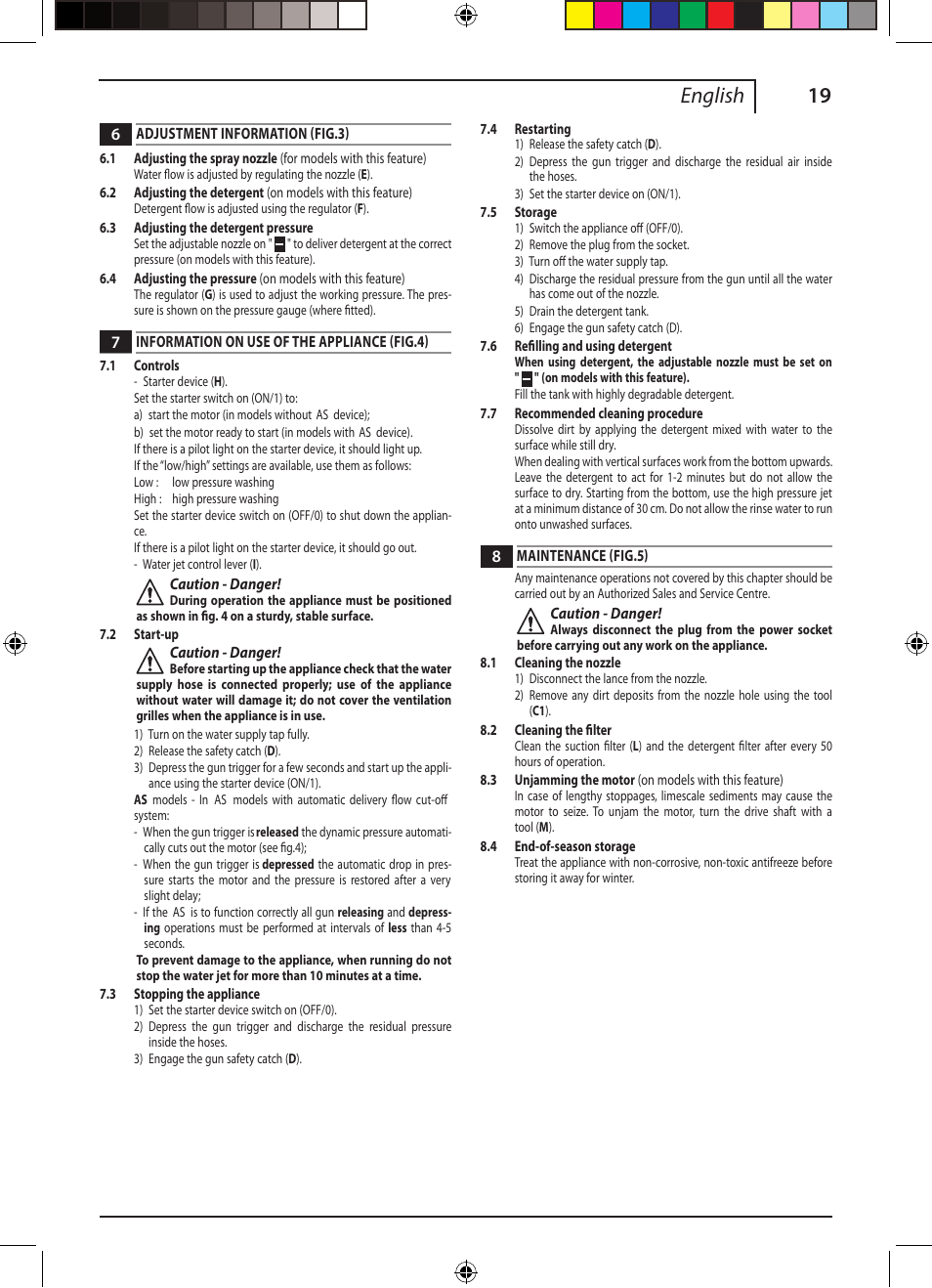 19 english | Black & Decker 662275-03 User Manual | Page 19 / 22