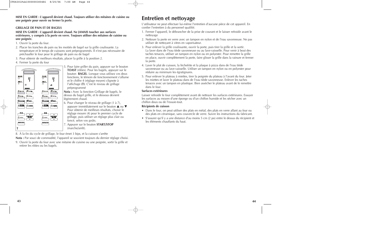 Entretien et nettoyage | Black & Decker CTO6301 User Manual | Page 23 / 27