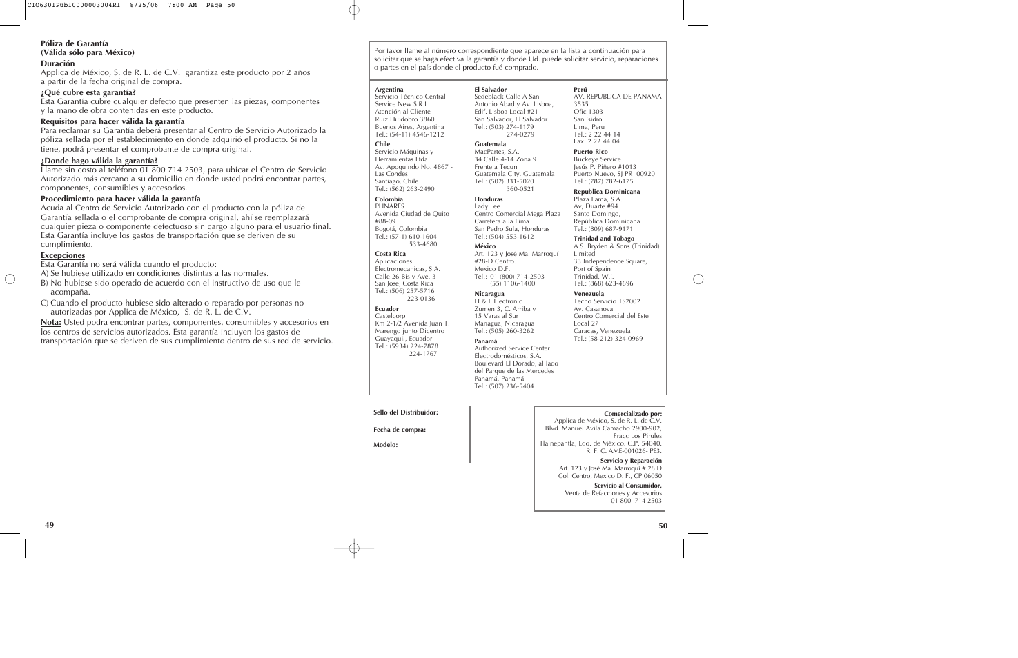 Black & Decker CTO6301 User Manual | Page 26 / 27