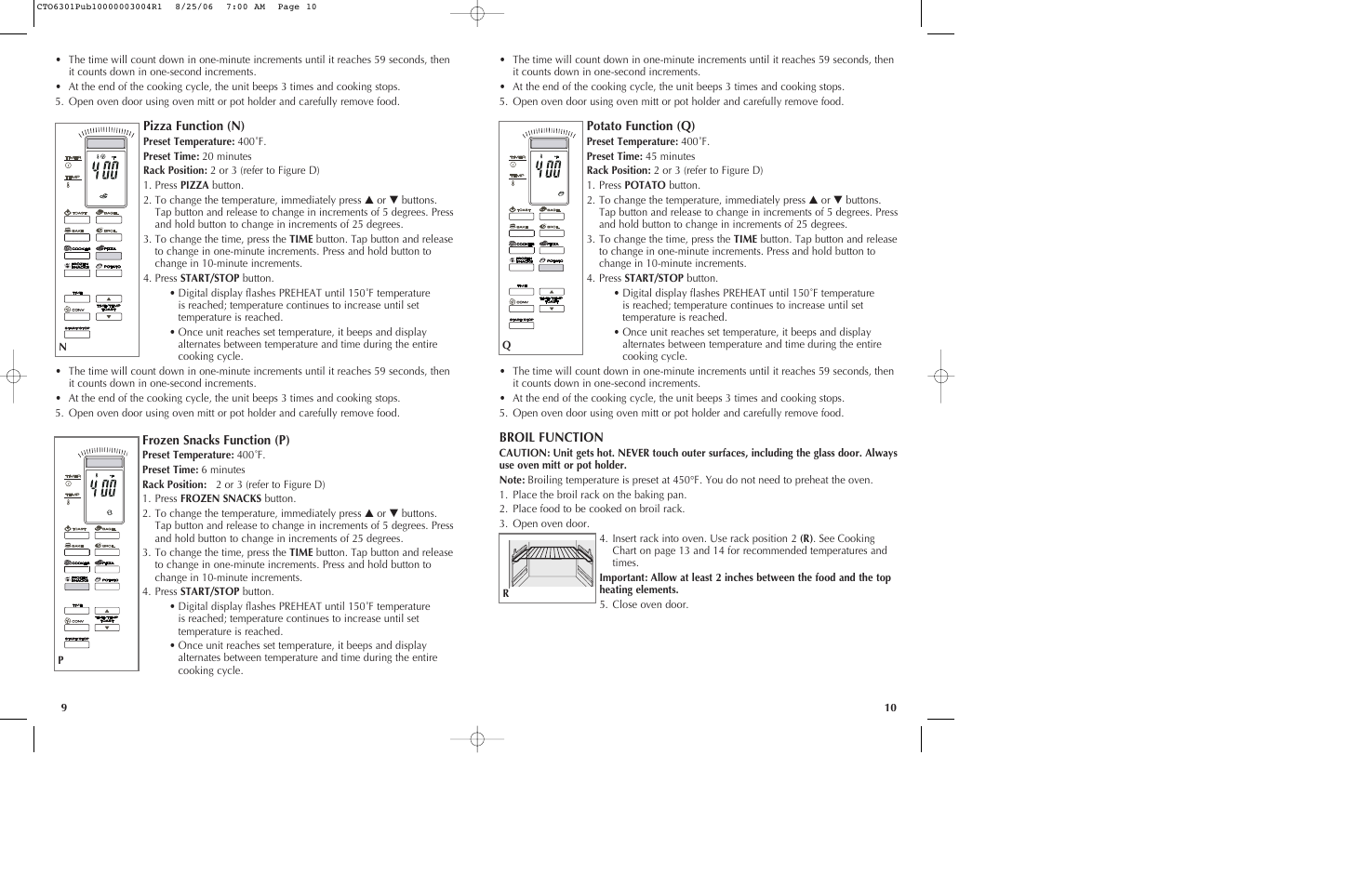 Black & Decker CTO6301 User Manual | Page 6 / 27