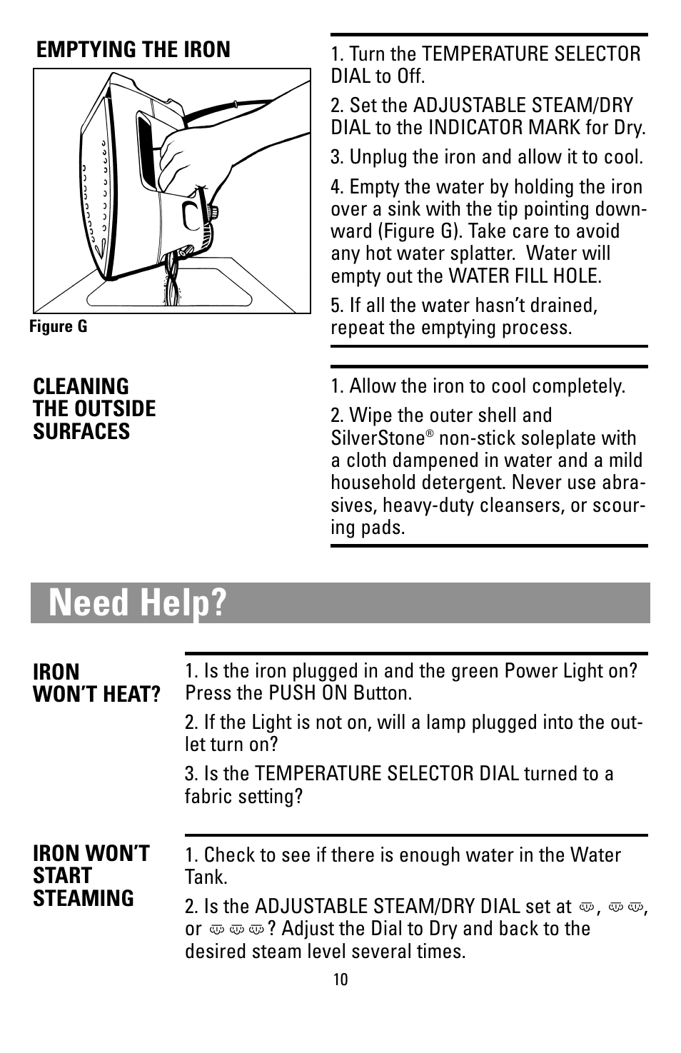 Need help | Black & Decker 62784 User Manual | Page 10 / 12