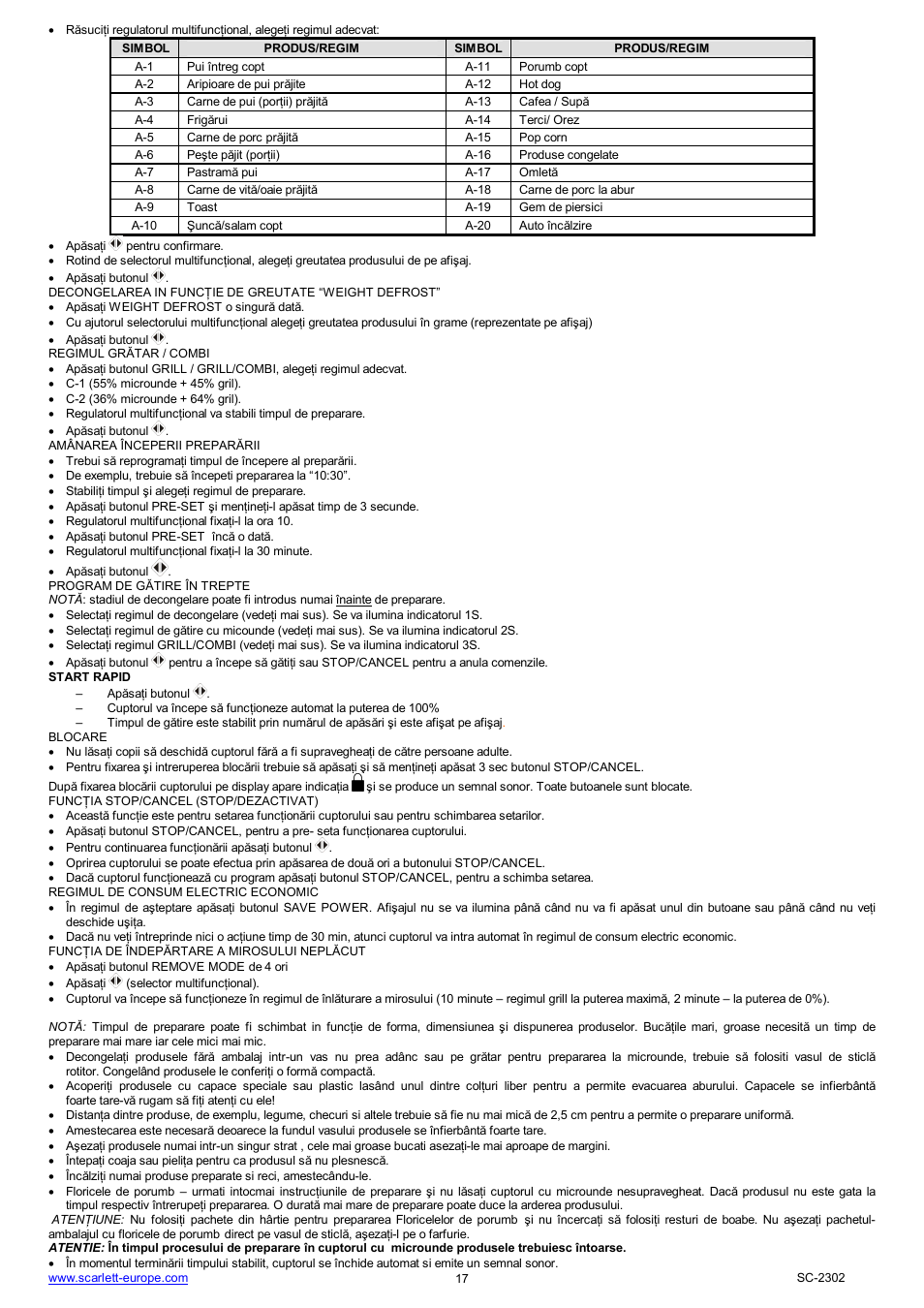 Scarlett SC-2302 User Manual | Page 17 / 43