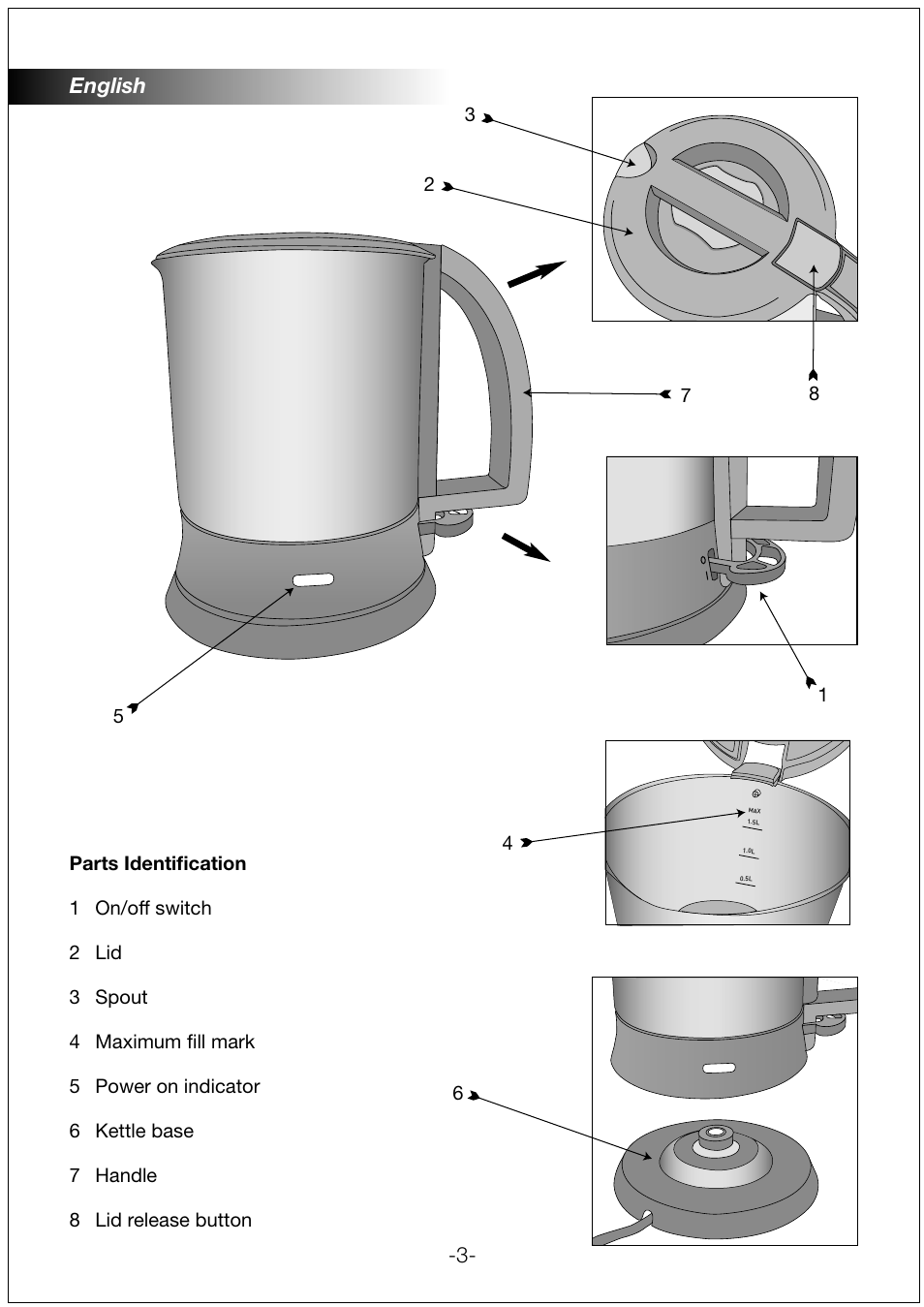 English -3 | Black & Decker JC200 User Manual | Page 3 / 9