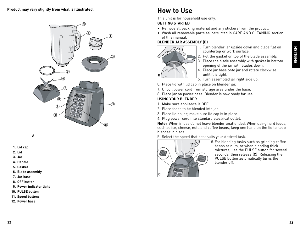 How to use | Black & Decker BlP6601M User Manual | Page 12 / 19