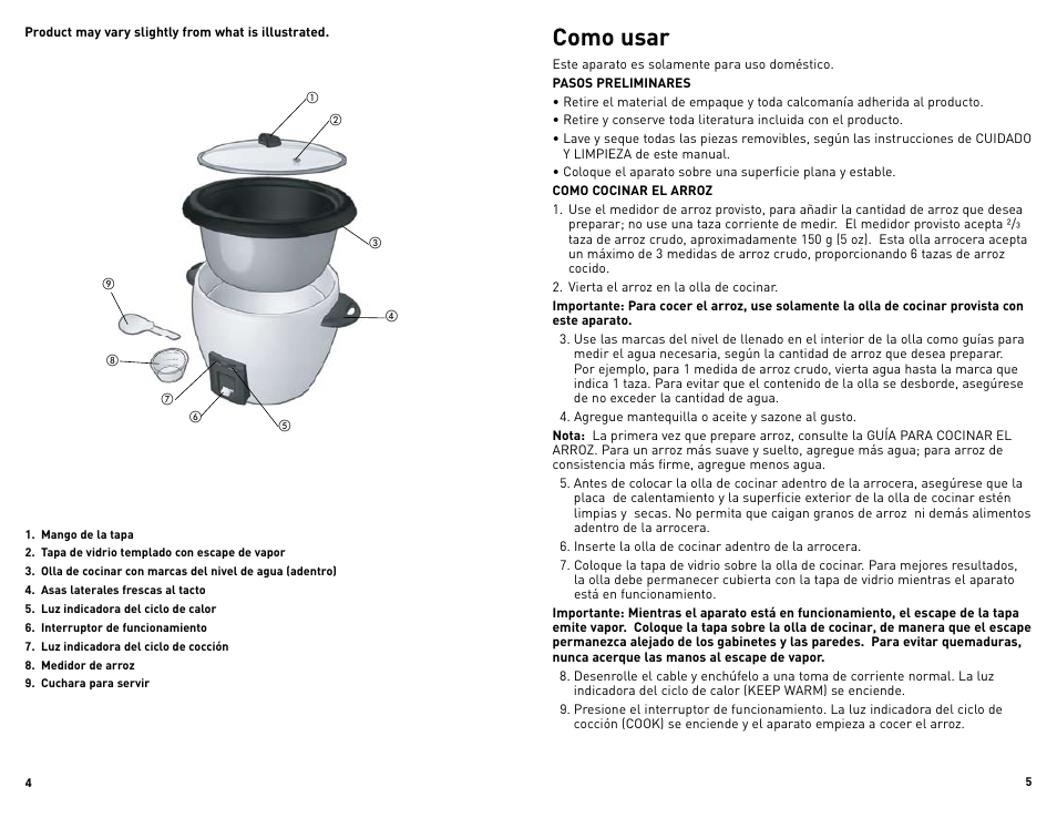 Como usar | Black & Decker RC3203 User Manual | Page 3 / 13