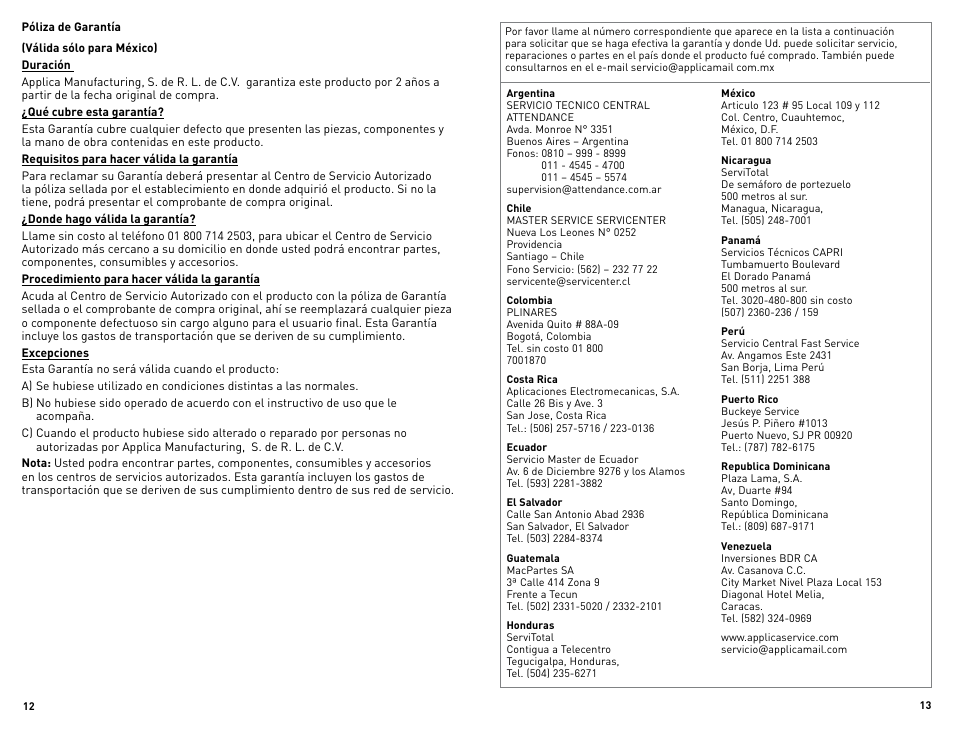 Black & Decker RC3203 User Manual | Page 7 / 13