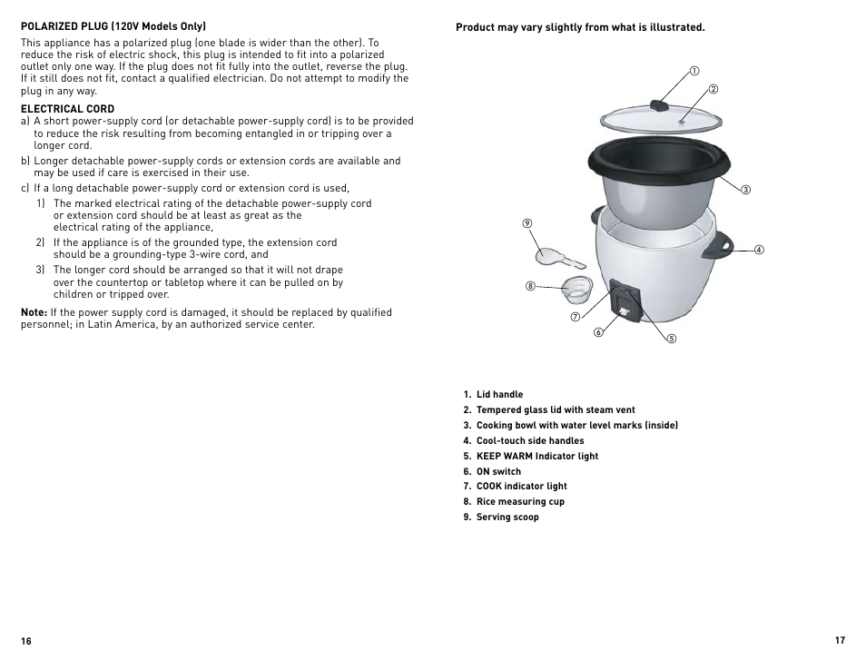 Black & Decker RC3203 User Manual | Page 9 / 13