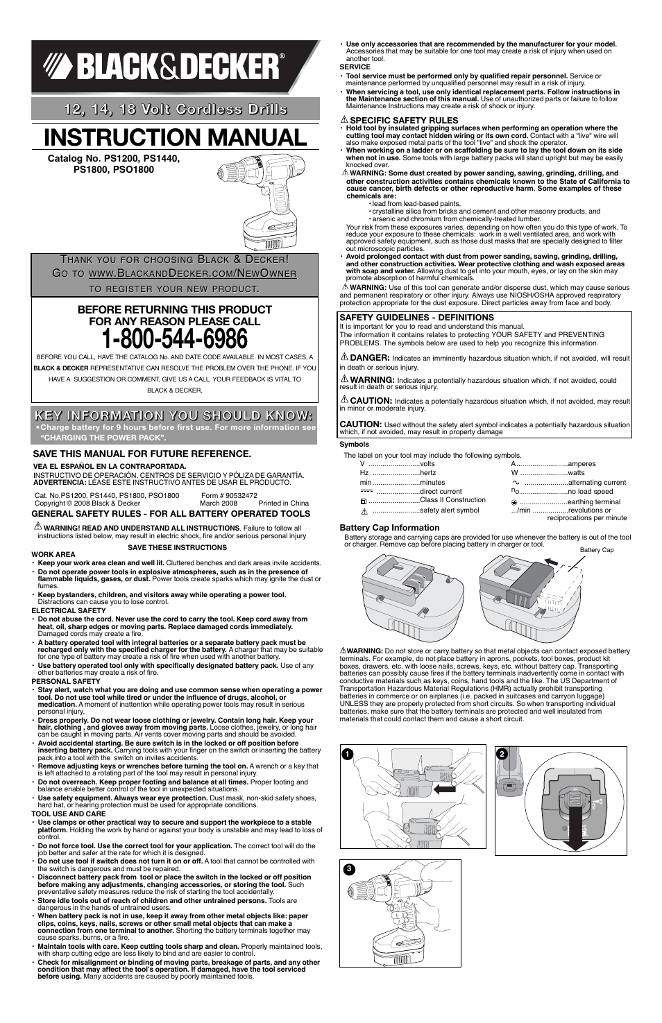 Black & Decker 90532472 User Manual | 7 pages