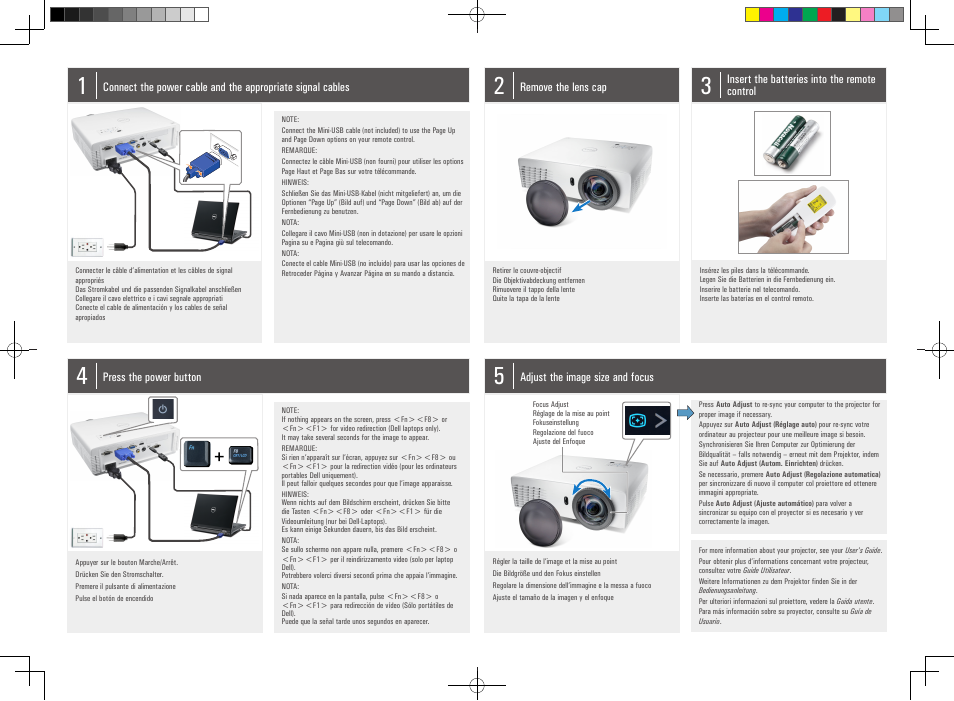 Dell S320 Projector User Manual | 2 pages