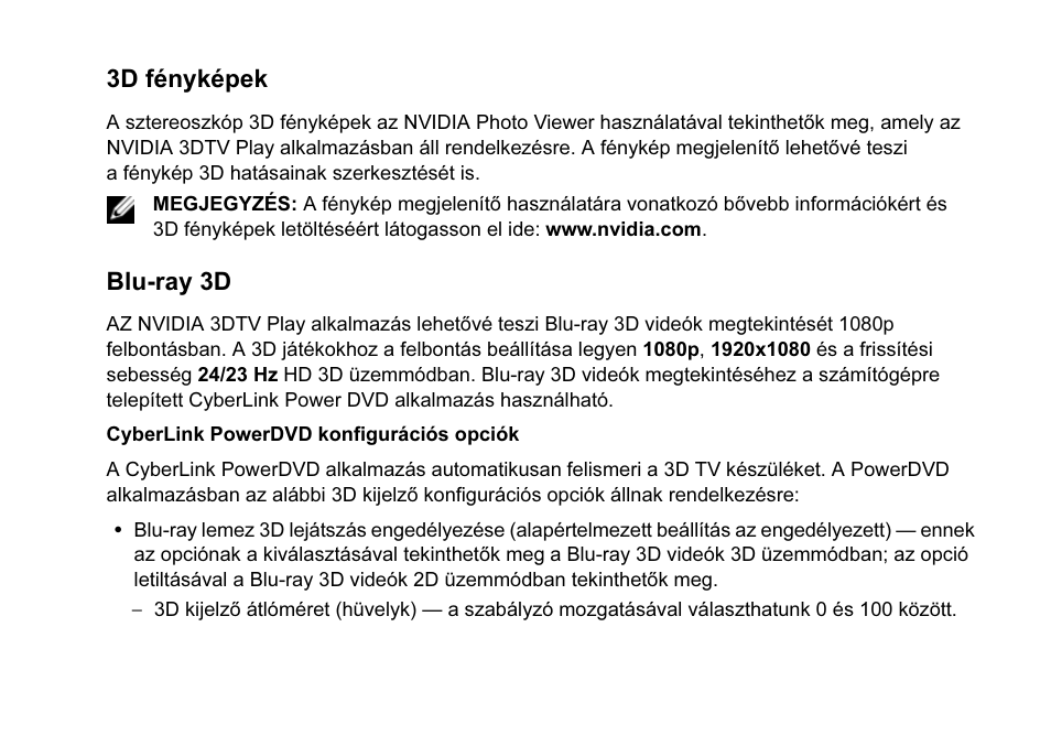 3d fényképek, Blu-ray 3d | Dell XPS 17 (L701X, Late 2010) User Manual | Page 23 / 42