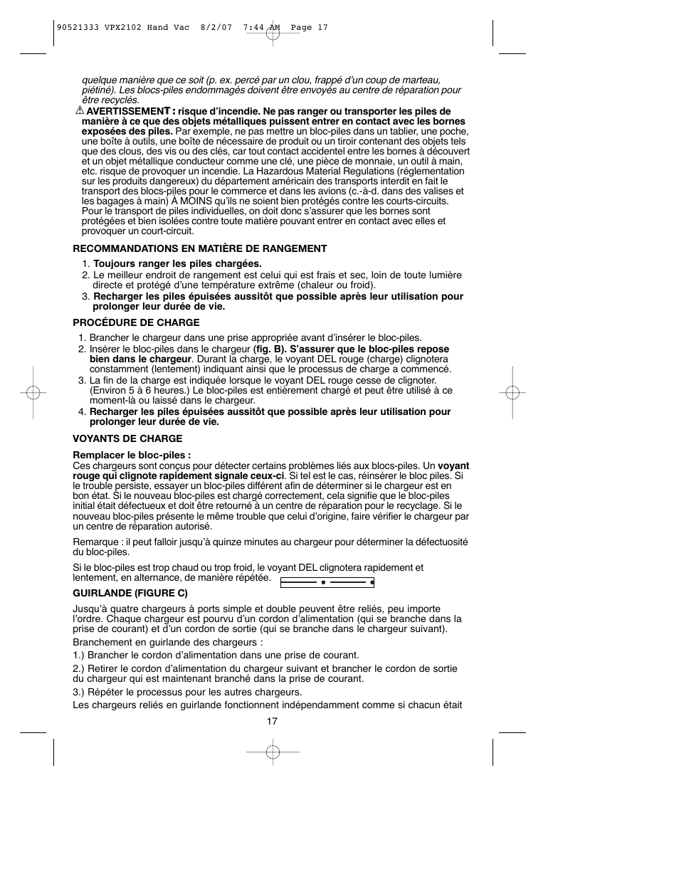 Black & Decker VPX2102 User Manual | Page 17 / 32