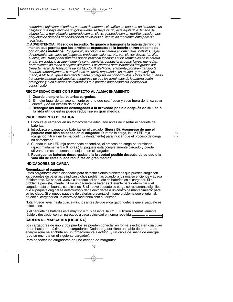 Black & Decker VPX2102 User Manual | Page 27 / 32