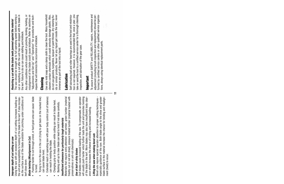 Cleaning, Lubrication, Important | Black & Decker TRIMCAT 2832 User Manual | Page 13 / 16