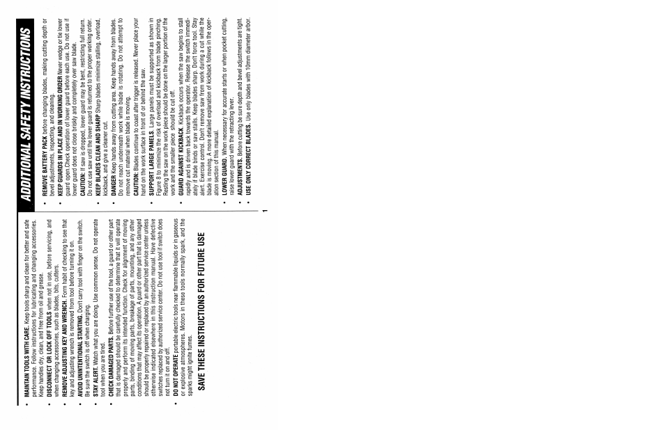 Save these instructions for future use, Additional safety instructions | Black & Decker TRIMCAT 2832 User Manual | Page 3 / 16