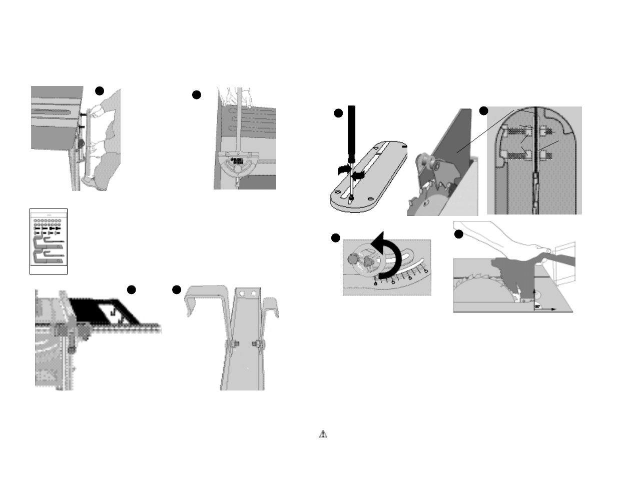Adjustments | Black & Decker 606404-00 User Manual | Page 9 / 46