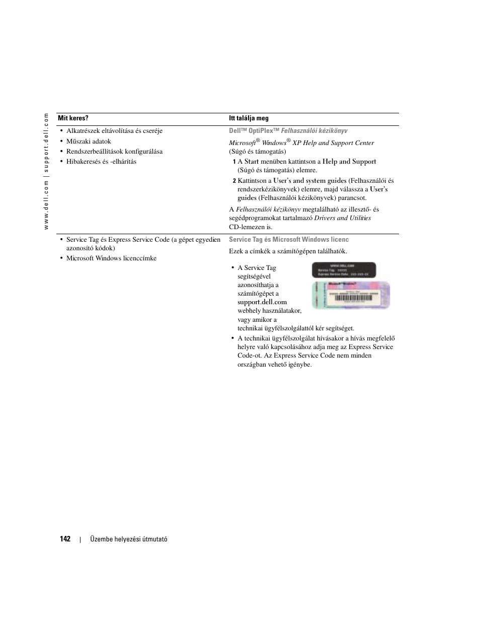 Dell OptiPlex 170L User Manual | Page 142 / 238